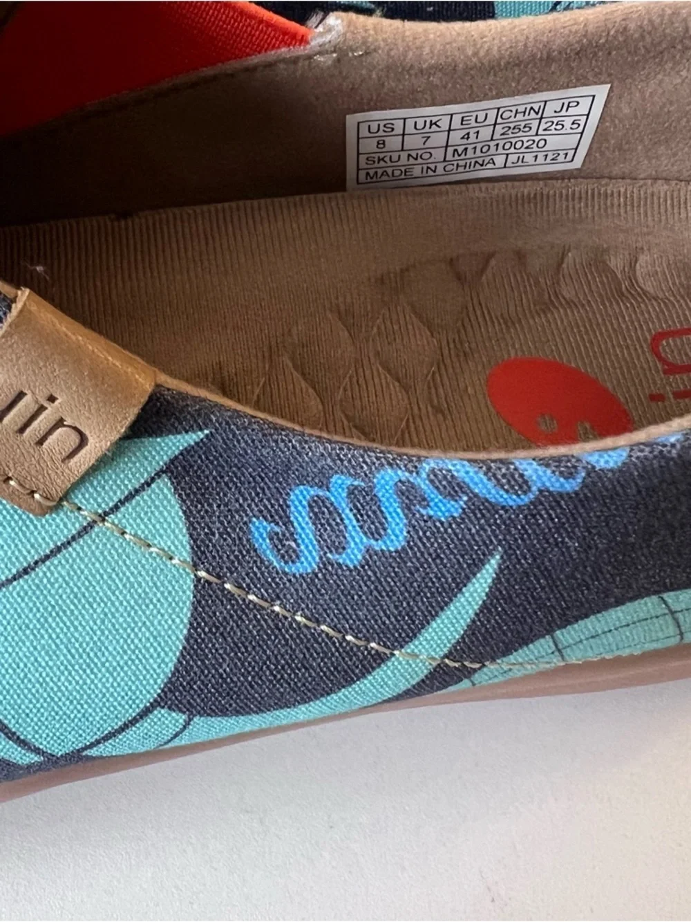 UIN Sneakers Canvas Flats Loafers Toledo Art Slip On
